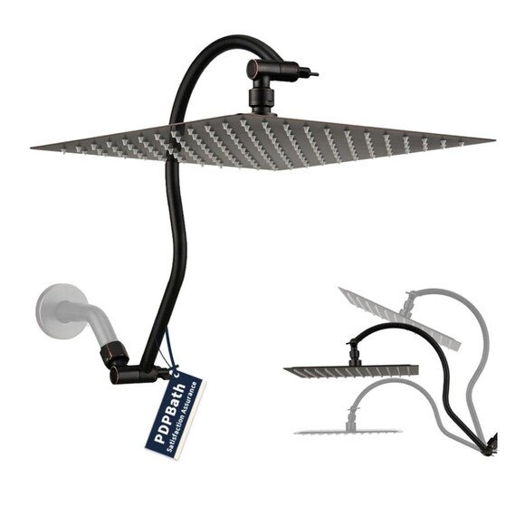 12" Large Rainfall Shower Head with Handheld Spray High Pressure Shower head - Picture 1 of 9